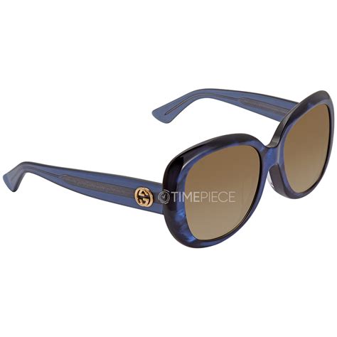 gucci 0140sa|Gucci Brown Oval Ladies Sunglasses GG0140SA 003 55.